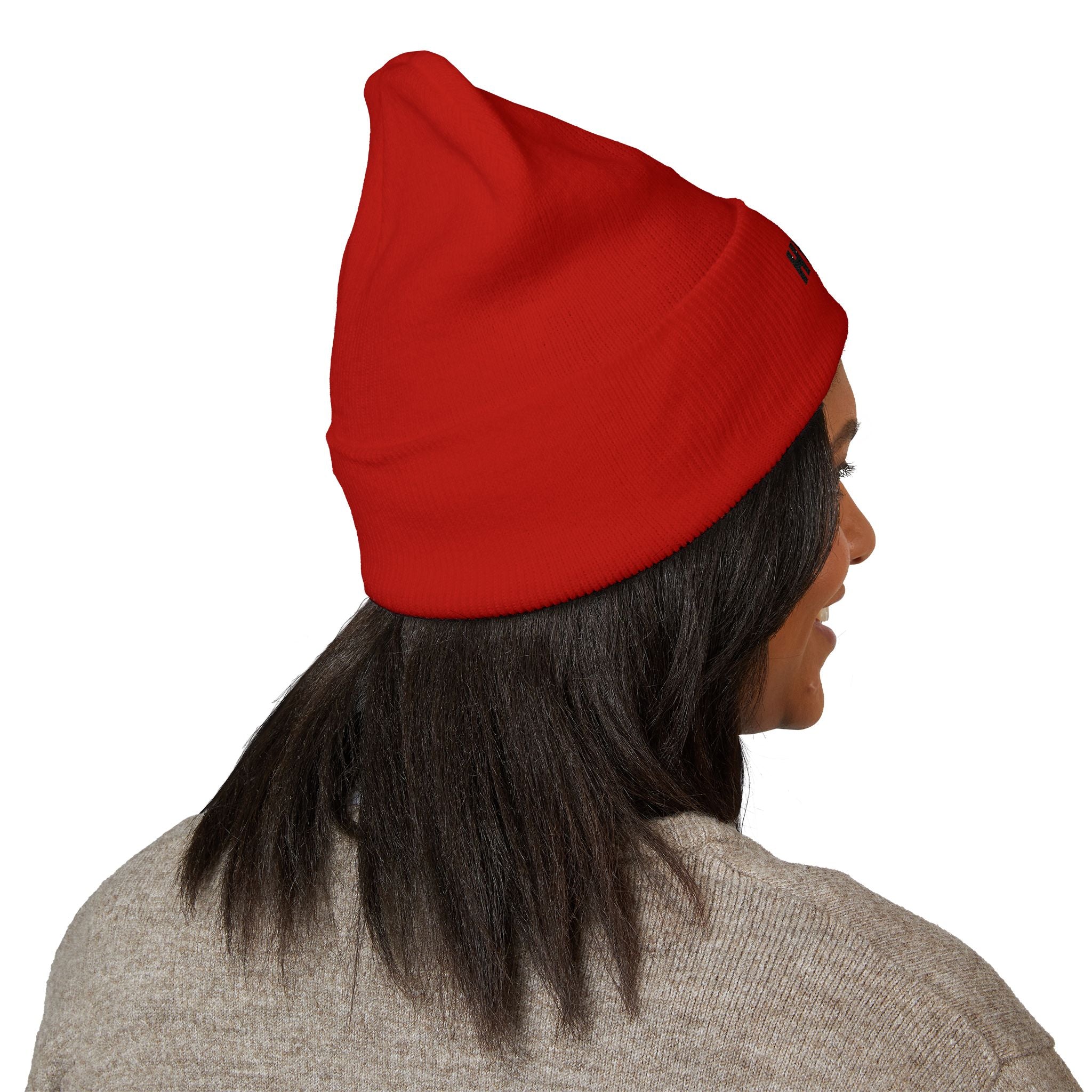 'HVNLY' Embroidered Cuffed Beanie