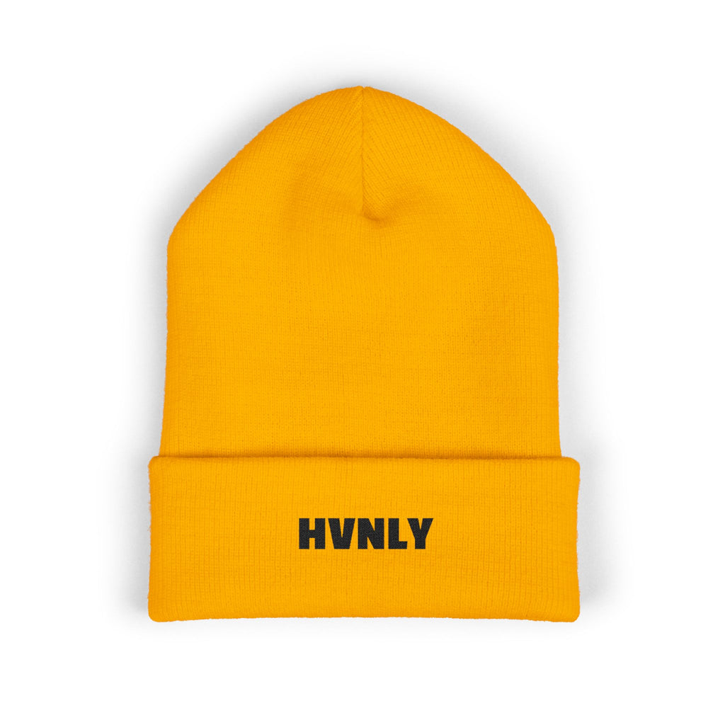 'HVNLY' Embroidered Cuffed Beanie