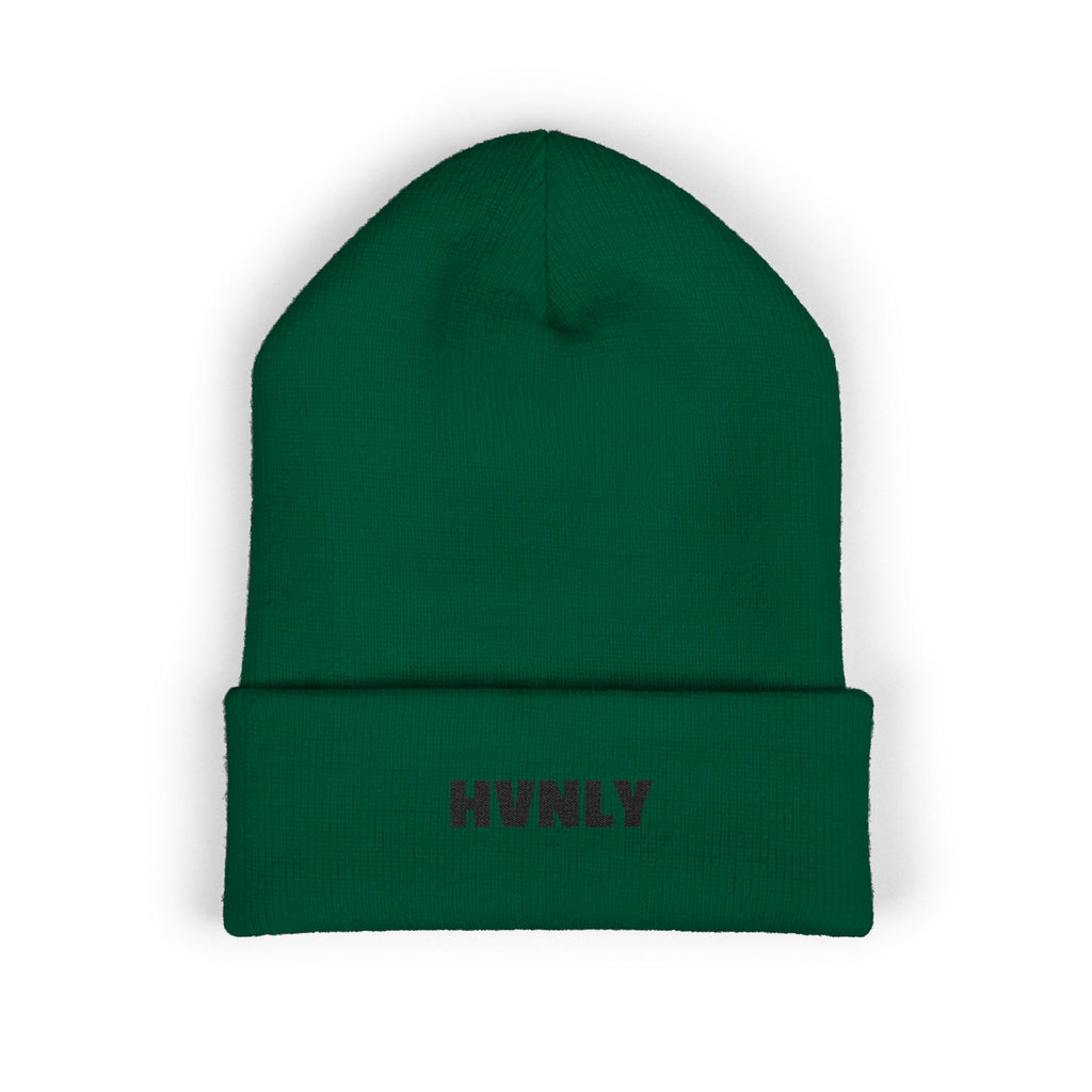 'HVNLY' Embroidered Cuffed Beanie