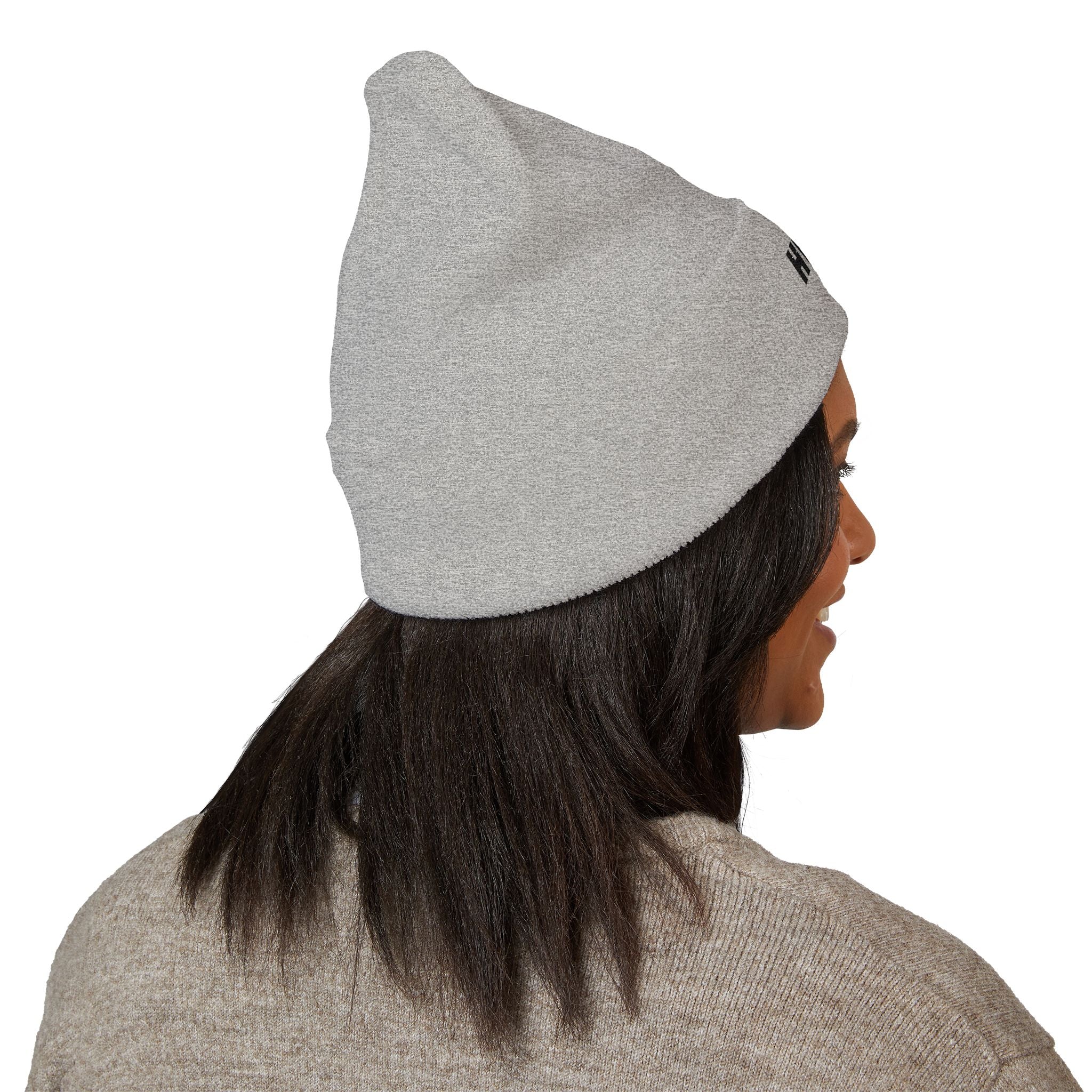 'HVNLY' Embroidered Cuffed Beanie